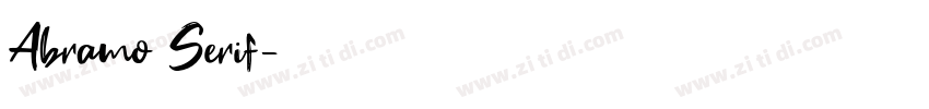 Abramo Serif字体转换